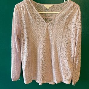 Lavender lace shirt
